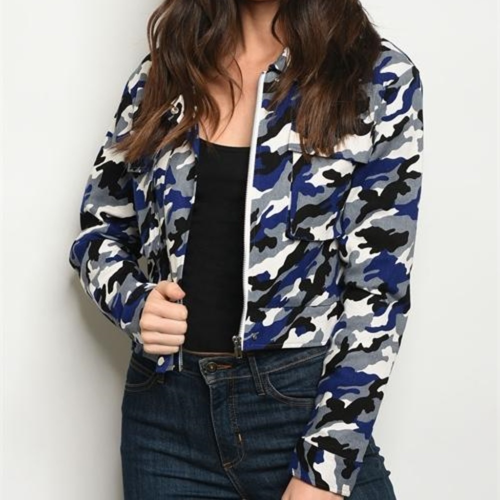 Blue Camo Jacket